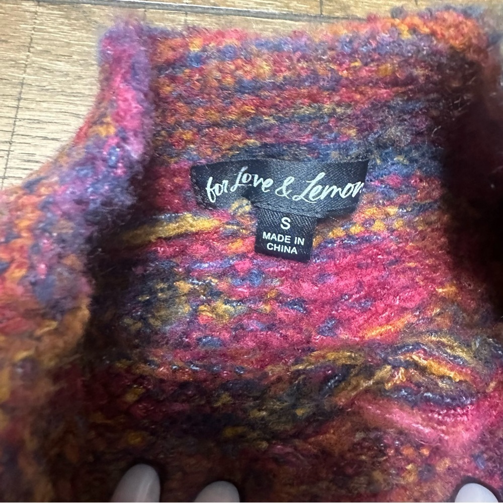 Love & Lemons Ruby Knit MockNeck Sweater Women’s Small NWOT - Picture 5 of 8